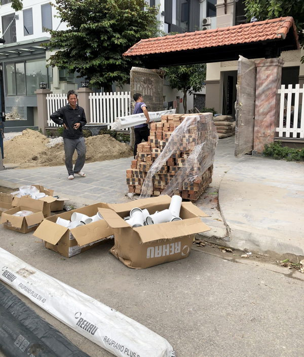 Phân phối ống nhựa Rehau tại biệt thự Sao Đỏ - Dương Kinh - Hải Phòng
